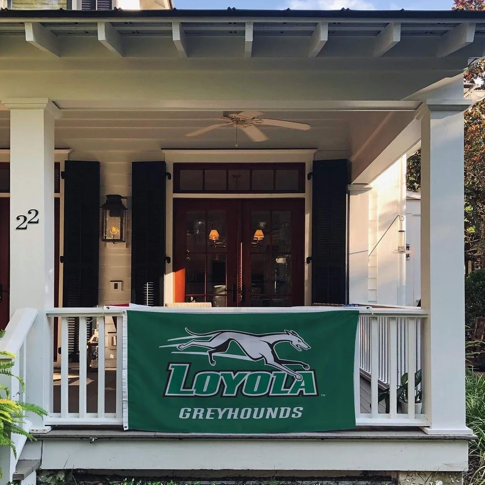 Desert Cactus Loyola Greyhounds Flag 3x5 Green New College Banner Grommets